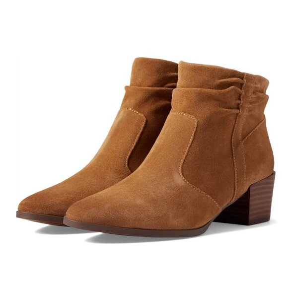 NATURALIZER Gina Womens Leather Block Heel Ankle Boots - Picture 1 of 6